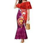 Custom Swans And Lions Football Mermaid Dress 2024 Go Champions Final Dynamic Version