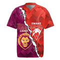Custom Swans And Lions Football Rugby Jersey 2024 Go Champions Final Dynamic Version