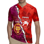 Custom Swans And Lions Football Rugby Jersey 2024 Go Champions Final Dynamic Version