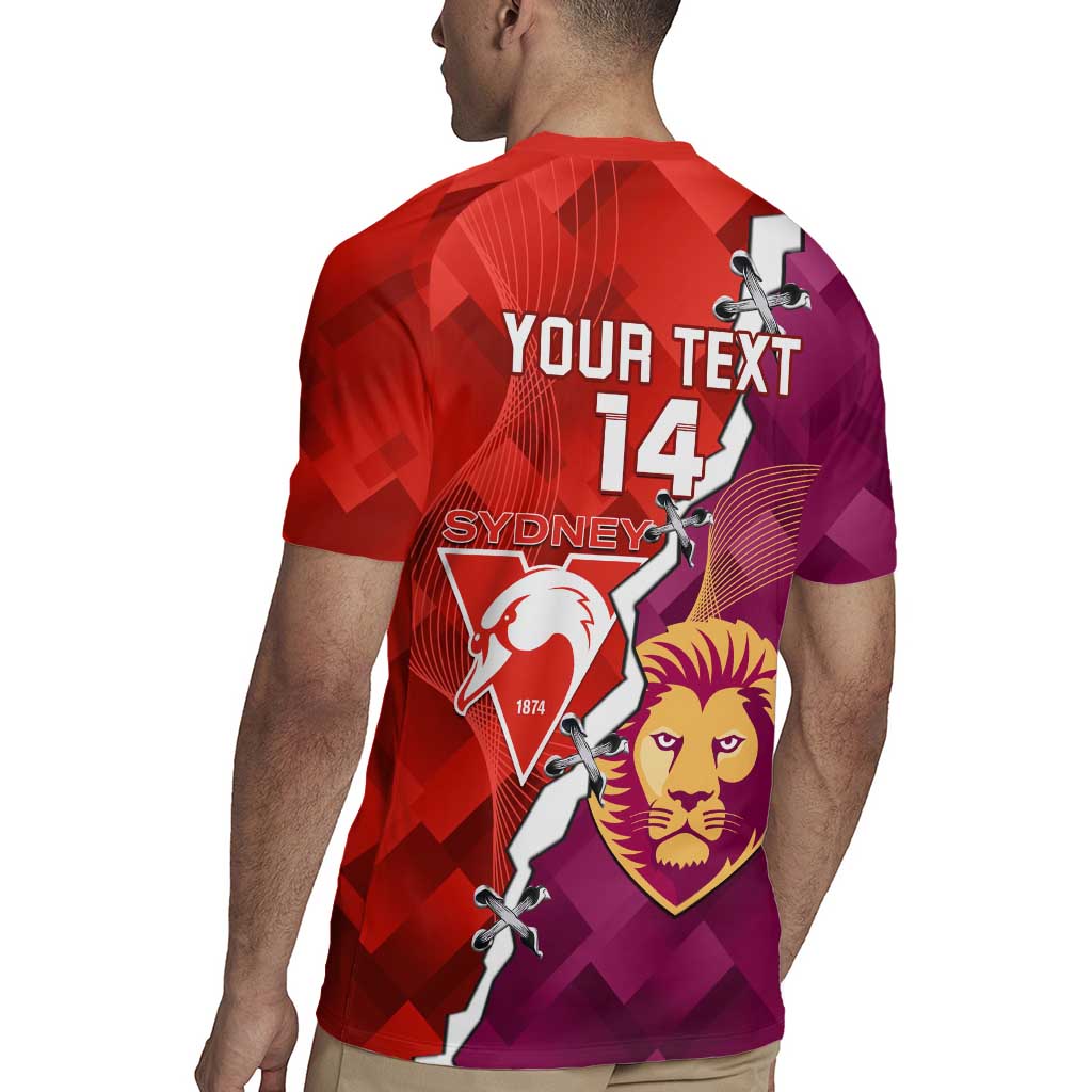 Custom Swans And Lions Football Rugby Jersey 2024 Go Champions Final Dynamic Version