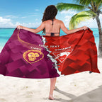 Custom Swans And Lions Football Sarong 2024 Go Champions Final Dynamic Version