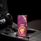 Swans And Lions Football Skinny Tumbler 2024 Go Champions Final Dynamic Version