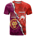 Custom Swans And Lions Football T Shirt 2024 Go Champions Final Dynamic Version
