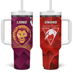Swans And Lions Football Tumbler With Handle 2024 Go Champions Final Dynamic Version