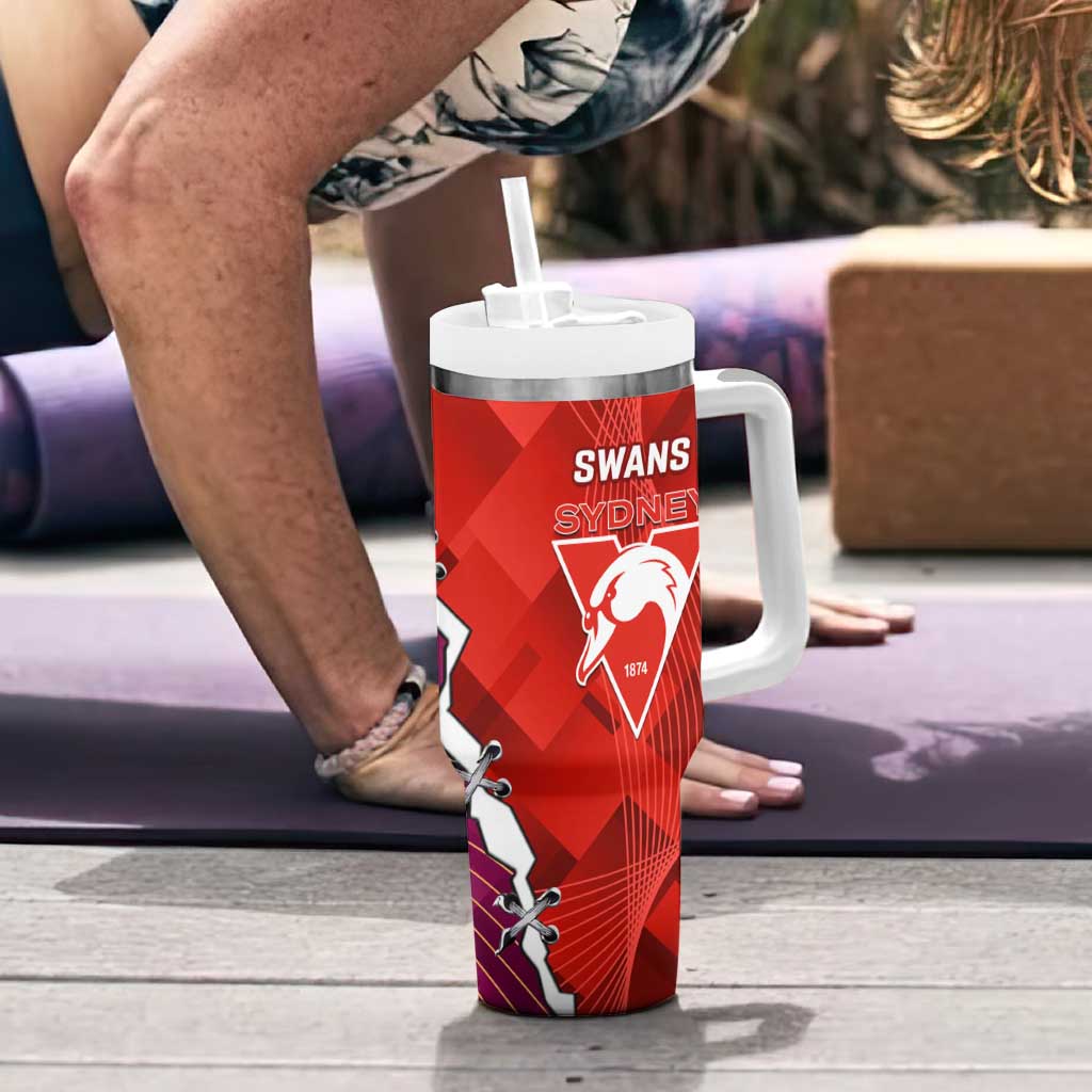 Swans And Lions Football Tumbler With Handle 2024 Go Champions Final Dynamic Version