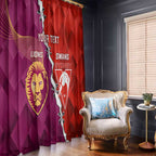 Custom Swans And Lions Football Window Curtain 2024 Go Champions Final Dynamic Version