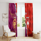 Custom Swans And Lions Football Window Curtain 2024 Go Champions Final Dynamic Version