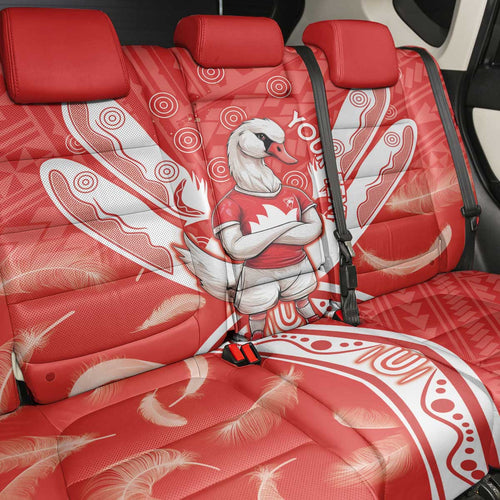 Personalised Swans Football Back Car Seat Cover 2024 Swannies Mascot Go Champions