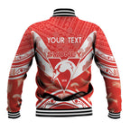 Personalised Swans Football Baseball Jacket 2024 Swannies Mascot Go Champions