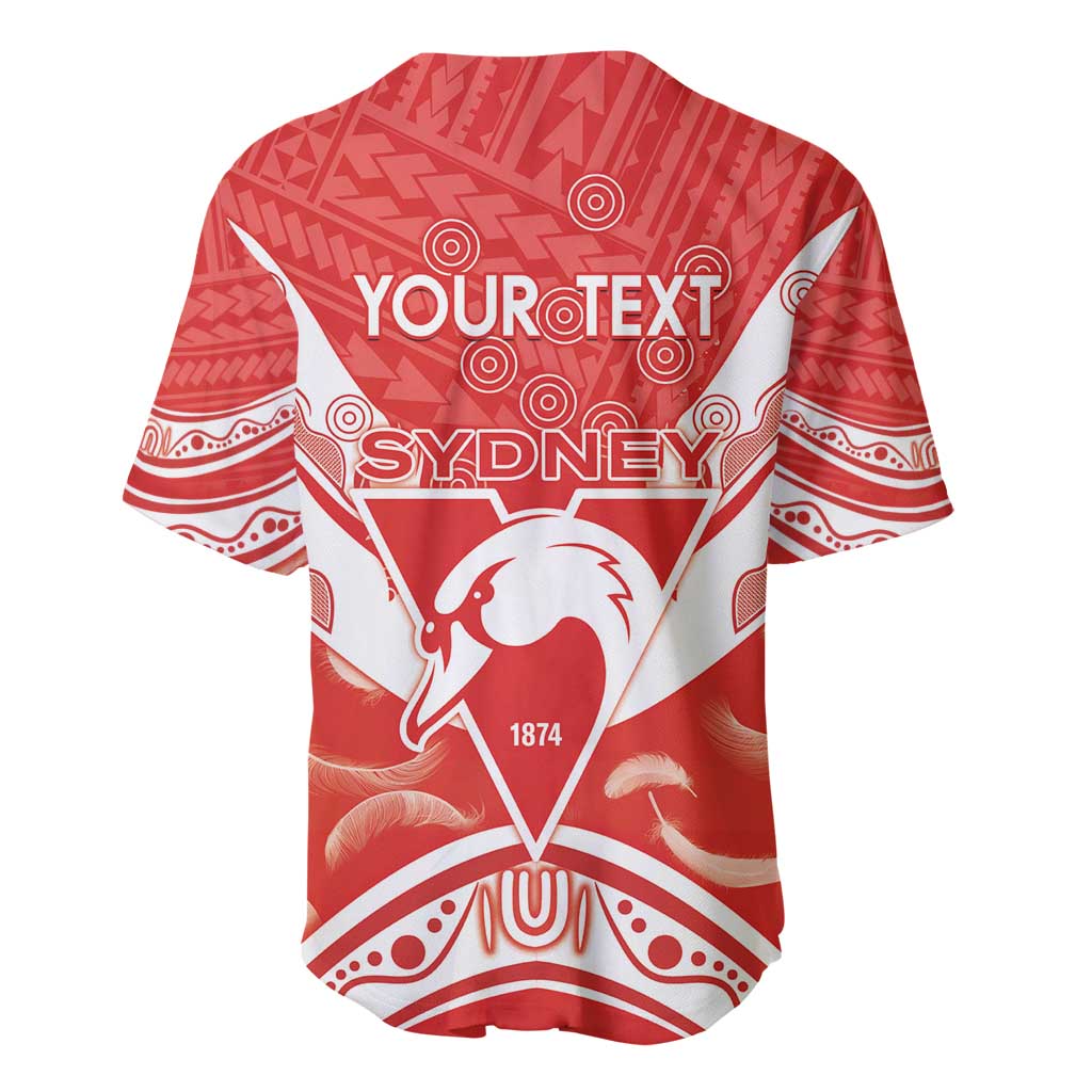 Personalised Swans Football Baseball Jersey 2024 Swannies Mascot Go Champions