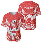 Personalised Swans Football Baseball Jersey 2024 Swannies Mascot Go Champions