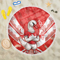 Personalised Swans Football Beach Blanket 2024 Swannies Mascot Go Champions