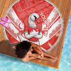 Personalised Swans Football Beach Blanket 2024 Swannies Mascot Go Champions