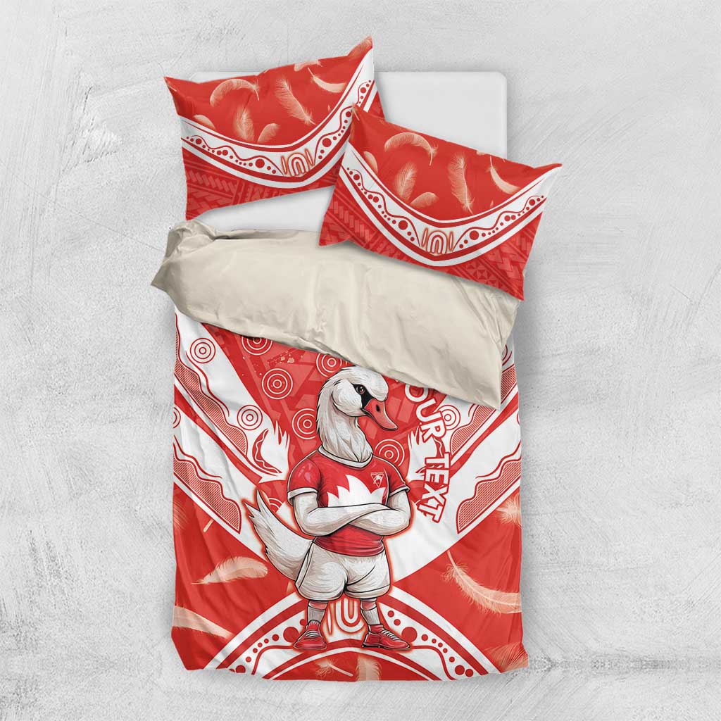 Personalised Swans Football Bedding Set 2024 Swannies Mascot Go Champions