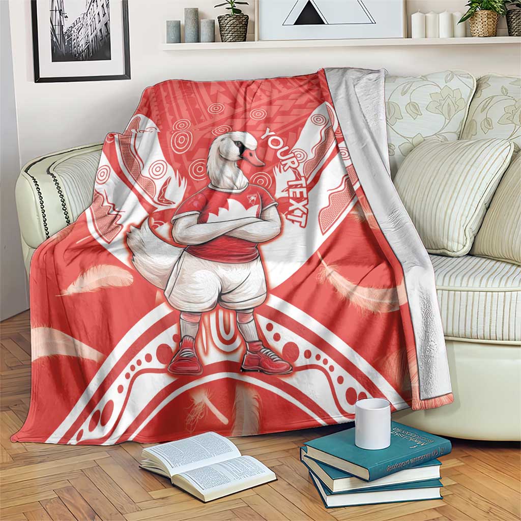 Personalised Swans Football Blanket 2024 Swannies Mascot Go Champions