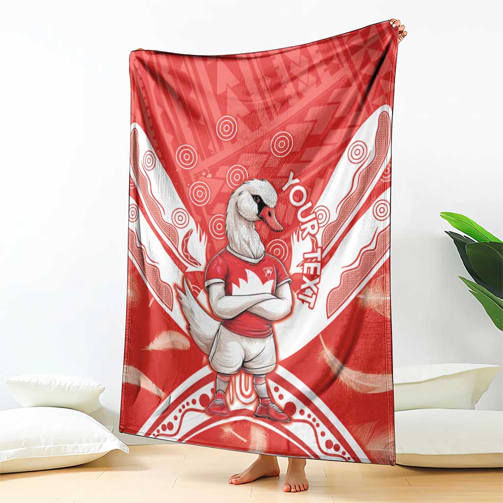 Personalised Swans Football Blanket 2024 Swannies Mascot Go Champions