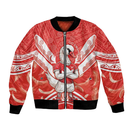 Personalised Swans Football Bomber Jacket 2024 Swannies Mascot Go Champions