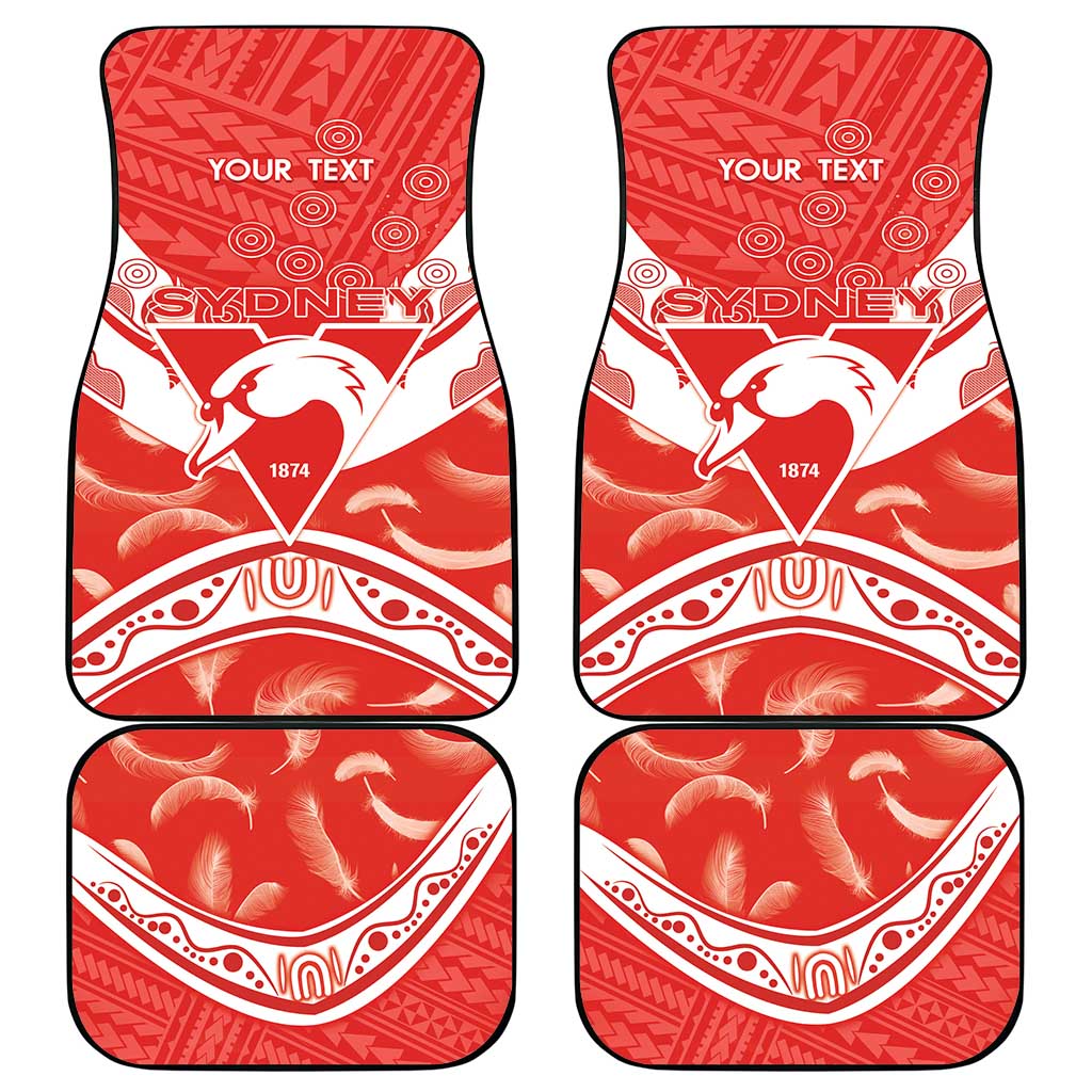 Personalised Swans Football Car Mats 2024 Swannies Mascot Go Champions