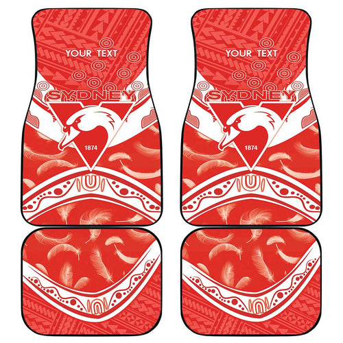 Personalised Swans Football Car Mats 2024 Swannies Mascot Go Champions