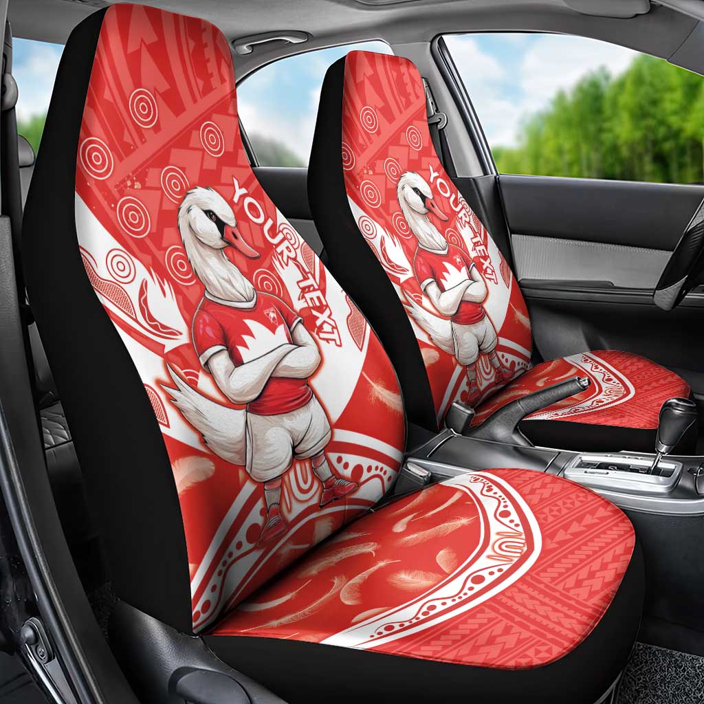 Personalised Swans Football Car Seat Cover 2024 Swannies Mascot Go Champions