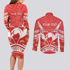 Personalised Swans Football Couples Matching Long Sleeve Bodycon Dress and Long Sleeve Button Shirt 2024 Swannies Mascot Go Champions