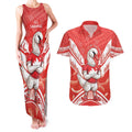 Personalised Swans Football Couples Matching Tank Maxi Dress and Hawaiian Shirt 2024 Swannies Mascot Go Champions