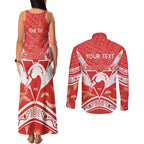 Personalised Swans Football Couples Matching Tank Maxi Dress and Long Sleeve Button Shirt 2024 Swannies Mascot Go Champions