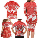 Personalised Swans Football Family Matching Long Sleeve Bodycon Dress and Hawaiian Shirt 2024 Swannies Mascot Go Champions