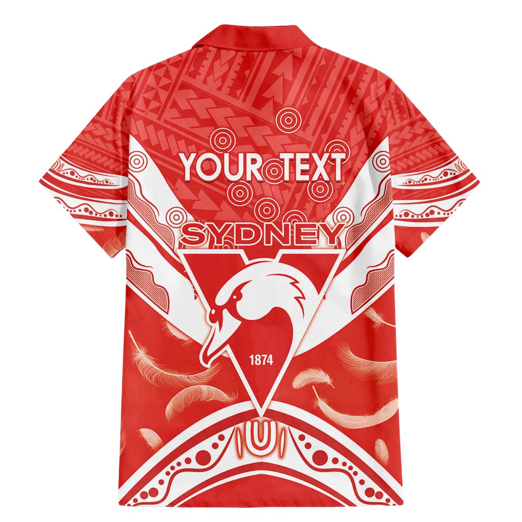 Personalised Swans Football Family Matching Mermaid Dress and Hawaiian Shirt 2024 Swannies Mascot Go Champions