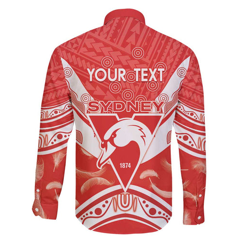 Personalised Swans Football Family Matching Mermaid Dress and Hawaiian Shirt 2024 Swannies Mascot Go Champions