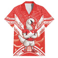 Personalised Swans Football Family Matching Off Shoulder Maxi Dress and Hawaiian Shirt 2024 Swannies Mascot Go Champions