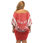 Personalised Swans Football Family Matching Off Shoulder Short Dress and Hawaiian Shirt 2024 Swannies Mascot Go Champions