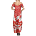 Personalised Swans Football Family Matching Summer Maxi Dress and Hawaiian Shirt 2024 Swannies Mascot Go Champions