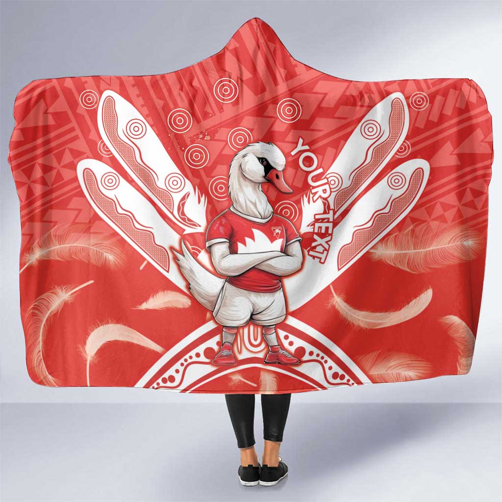 Personalised Swans Football Hooded Blanket 2024 Swannies Mascot Go Champions