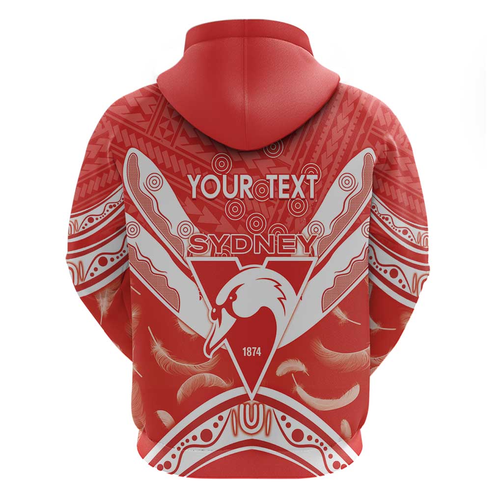 Personalised Swans Football Hoodie 2024 Swannies Mascot Go Champions