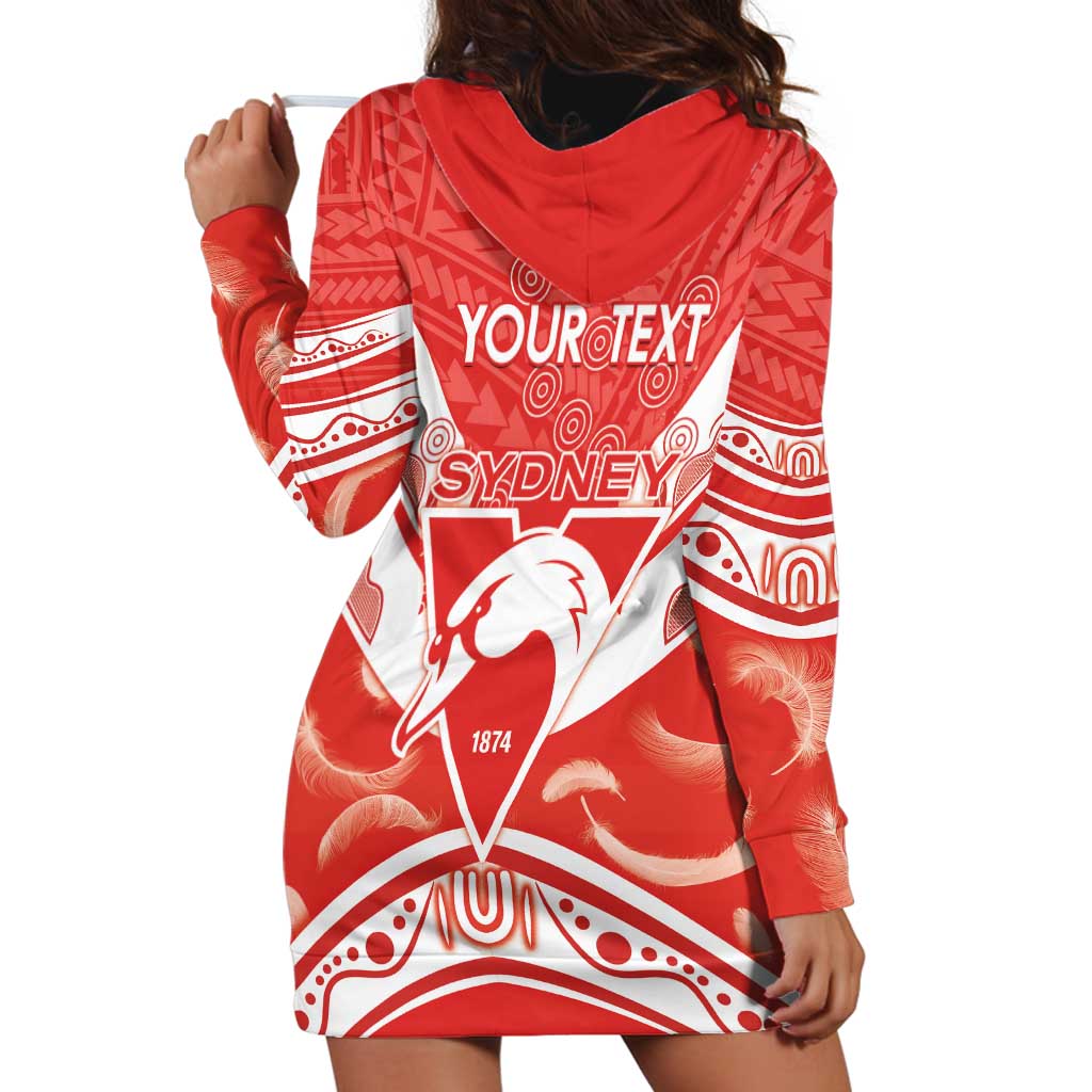 Personalised Swans Football Hoodie Dress 2024 Swannies Mascot Go Champions