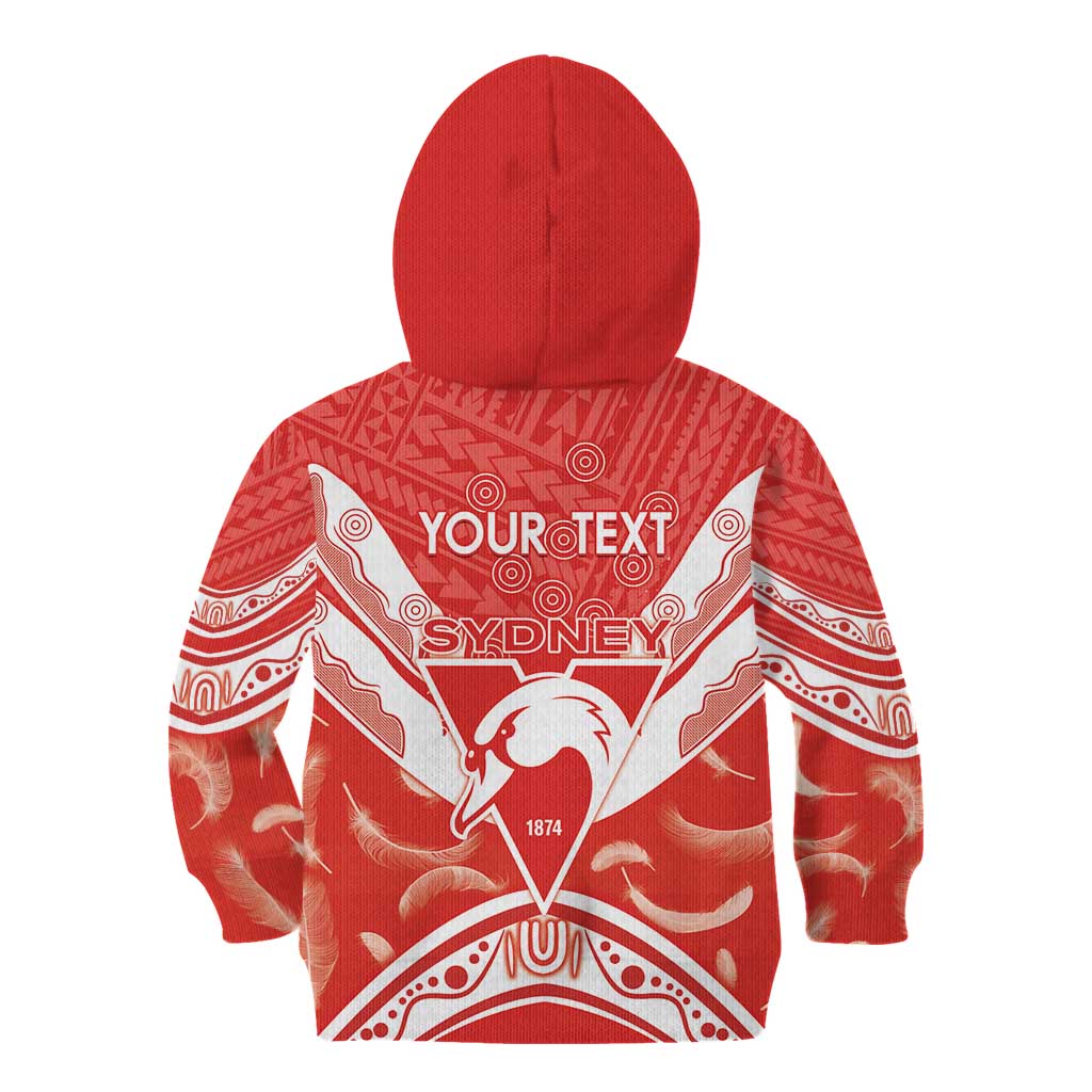 Personalised Swans Football Kid Hoodie 2024 Swannies Mascot Go Champions