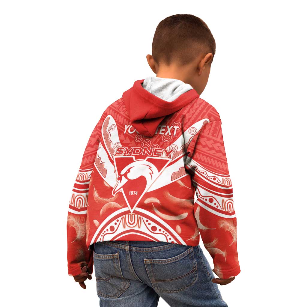 Personalised Swans Football Kid Hoodie 2024 Swannies Mascot Go Champions