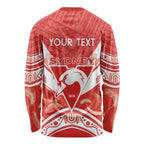 Personalised Swans Football Long Sleeve Shirt 2024 Swannies Mascot Go Champions