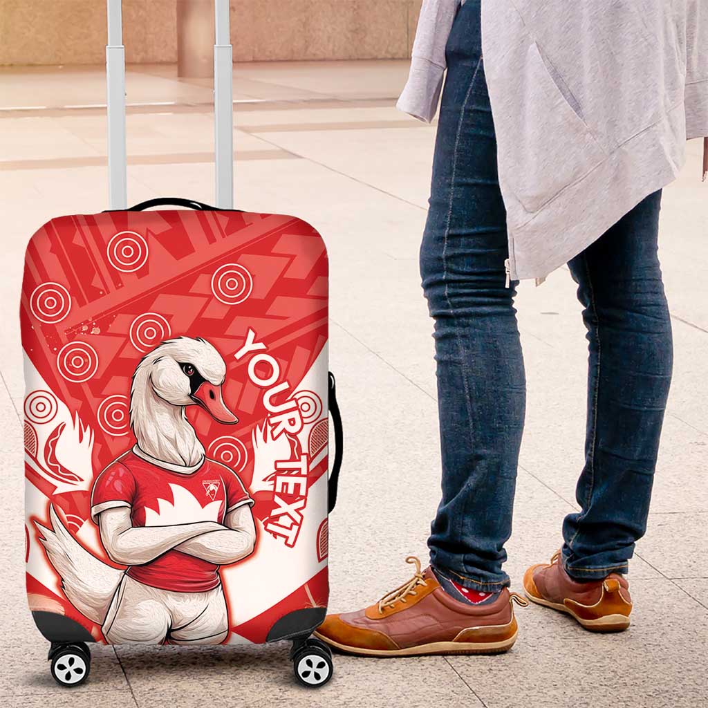 Personalised Swans Football Luggage Cover 2024 Swannies Mascot Go Champions