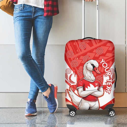 Personalised Swans Football Luggage Cover 2024 Swannies Mascot Go Champions