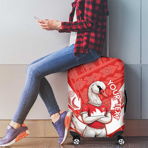 Personalised Swans Football Luggage Cover 2024 Swannies Mascot Go Champions