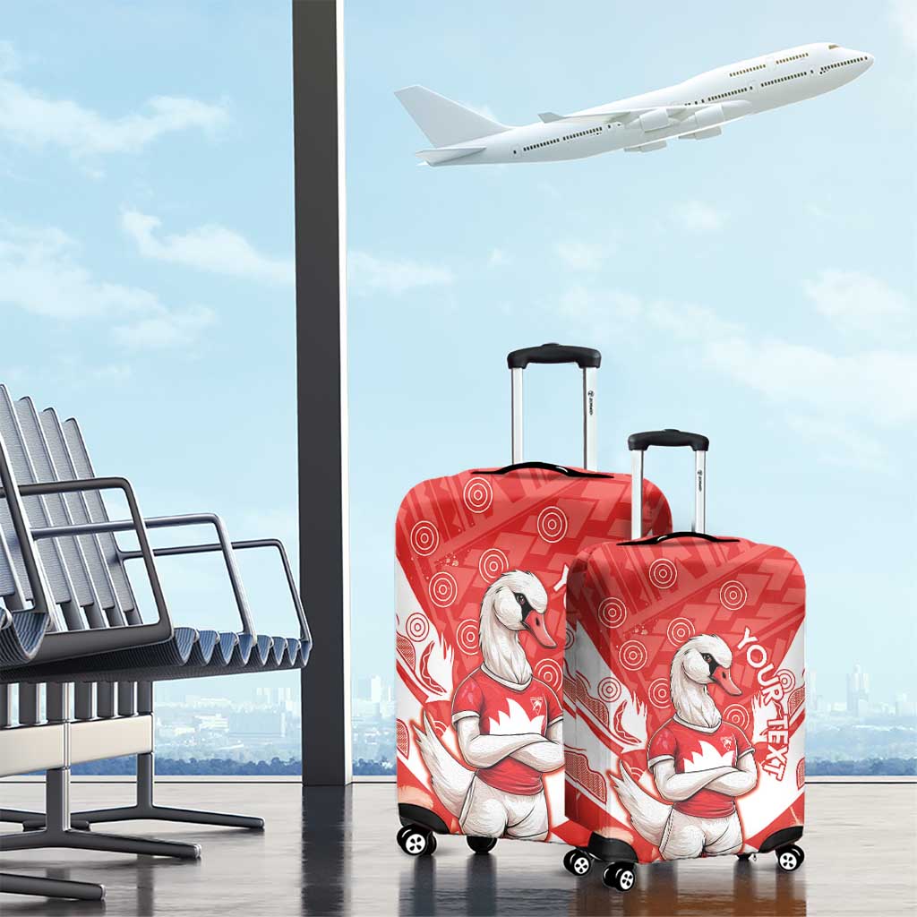 Personalised Swans Football Luggage Cover 2024 Swannies Mascot Go Champions