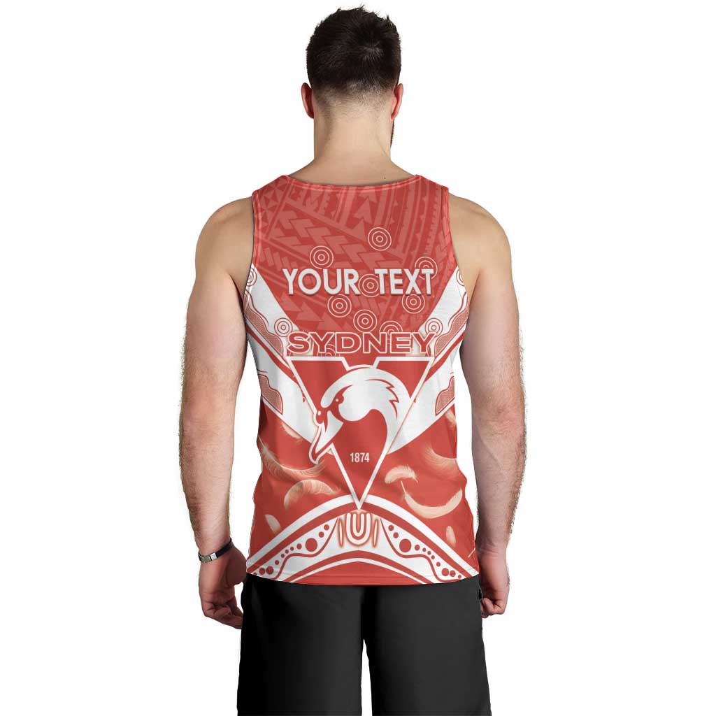 Personalised Swans Football Men Tank Top 2024 Swannies Mascot Go Champions
