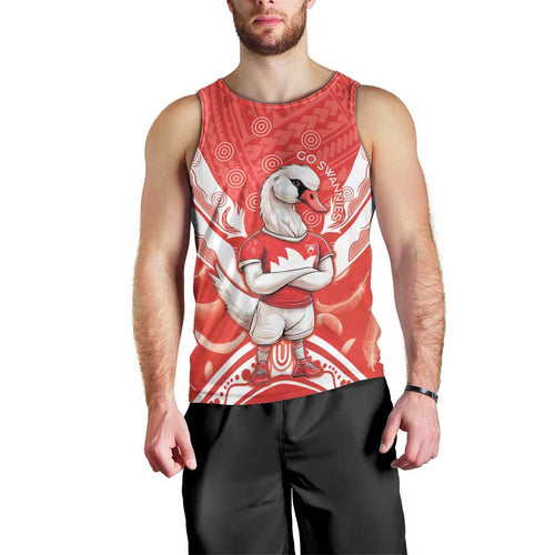 Personalised Swans Football Men Tank Top 2024 Swannies Mascot Go Champions