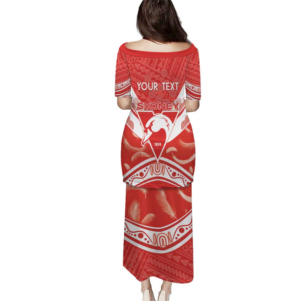 Personalised Swans Football Puletasi 2024 Swannies Mascot Go Champions