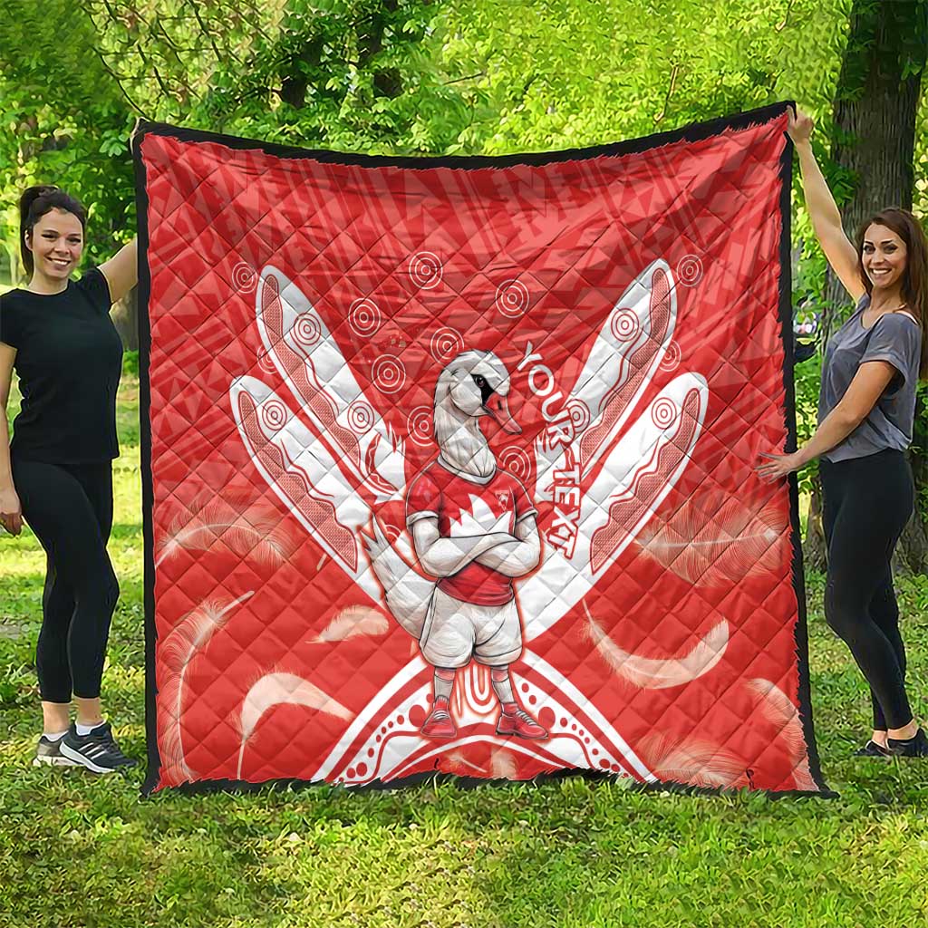 Personalised Swans Football Quilt 2024 Swannies Mascot Go Champions