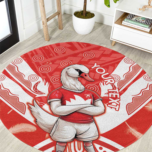 Personalised Swans Football Round Carpet 2024 Swannies Mascot Go Champions