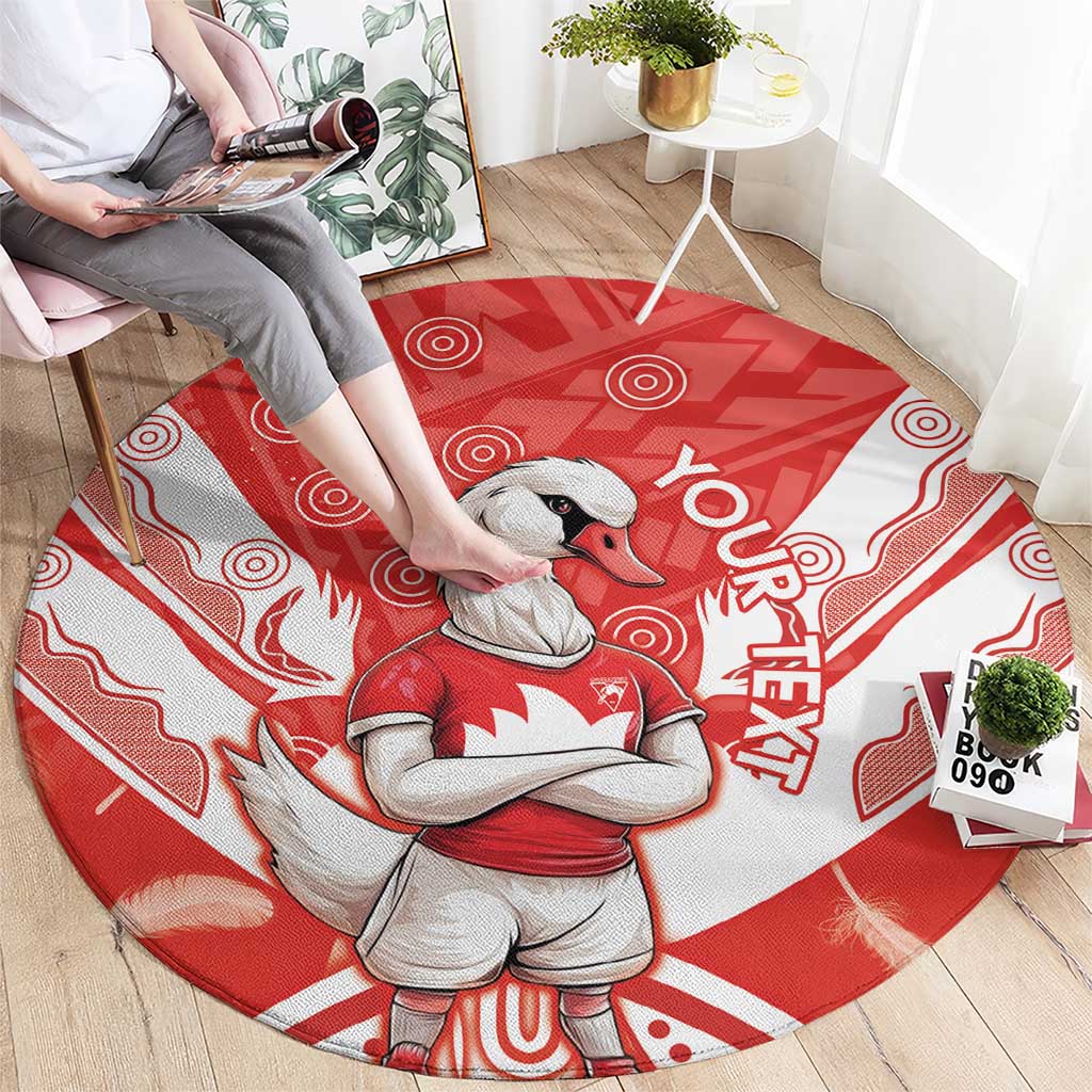 Personalised Swans Football Round Carpet 2024 Swannies Mascot Go Champions