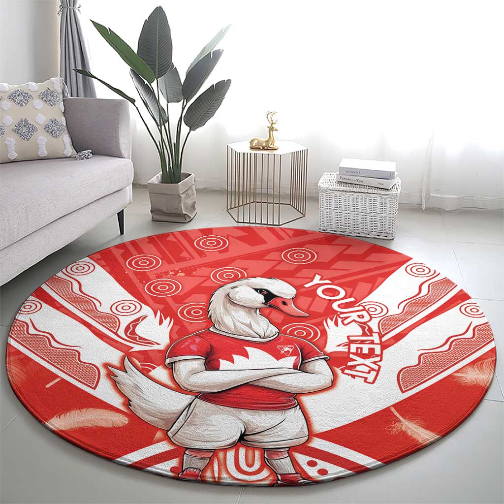 Personalised Swans Football Round Carpet 2024 Swannies Mascot Go Champions